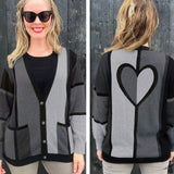 Ombre Heart Cardigan