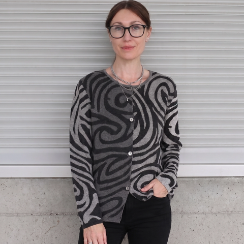 Moire Cardigan