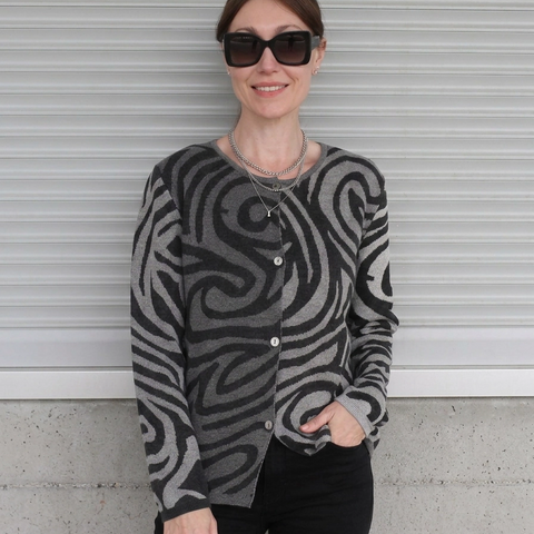 Moire Cardigan