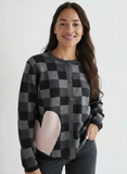 Checkered Heart Cardi